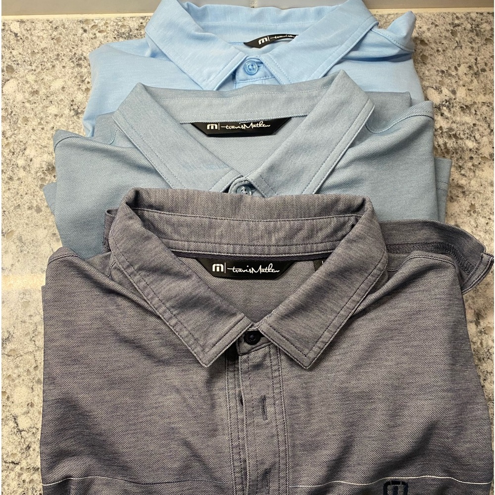 Lot of (3) EUC men’s size L Travis Mathew polos